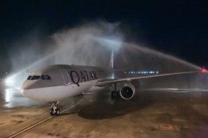 Qatar Chiangmai - water cannon salute photo