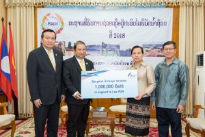Bangkok Airways Donates 1,000,000 baht to Aid Relief Efforts in Laos